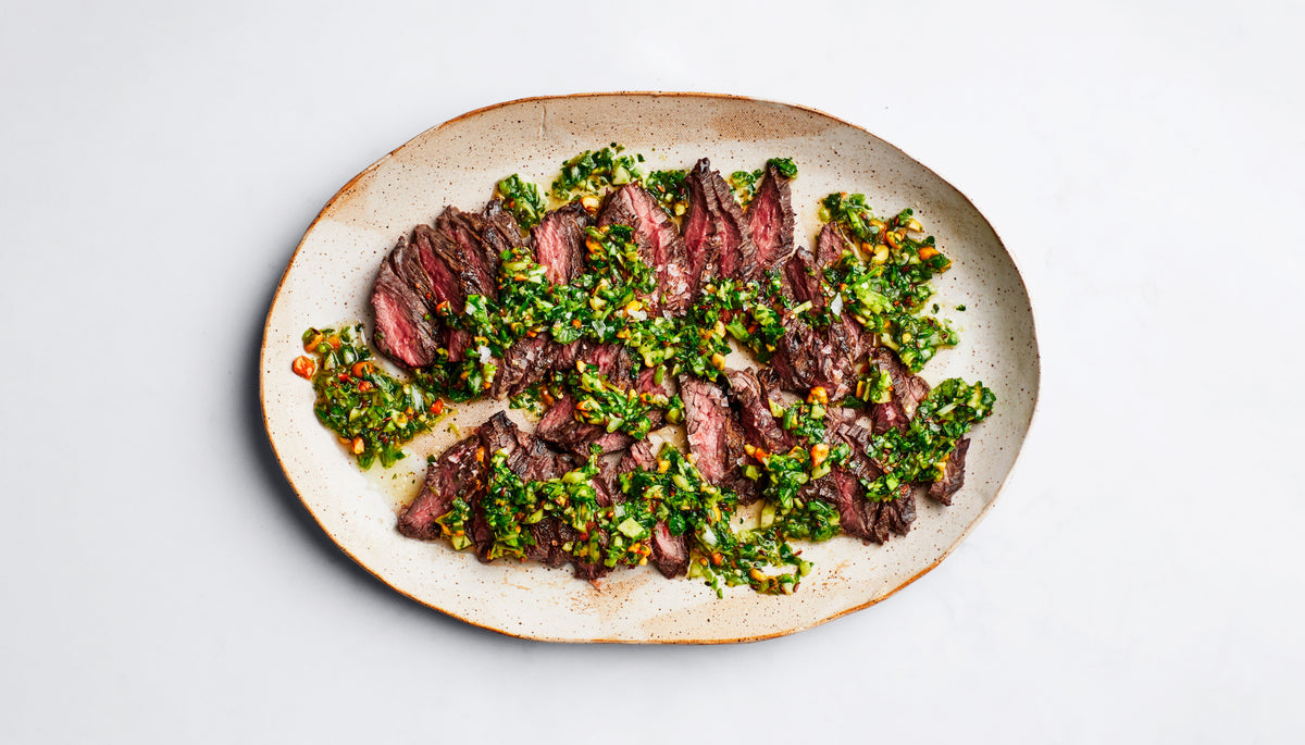 Skirt Steak With Scallion Thecha Treasured Valley