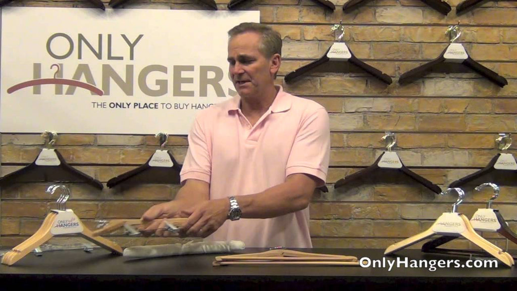 The "Hanger Guy" at Only Hangers discusses the the options and features of their most popular styles of petite size clothing hangers