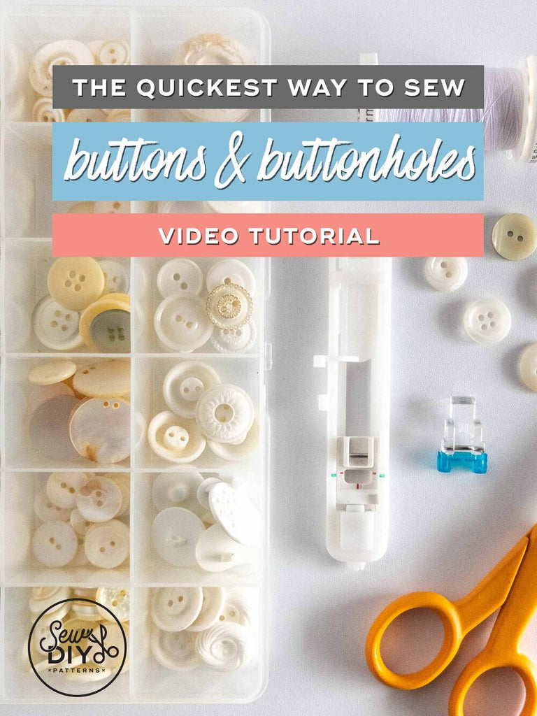 The quickest way to sew buttons and buttonholes - Video Tutorial