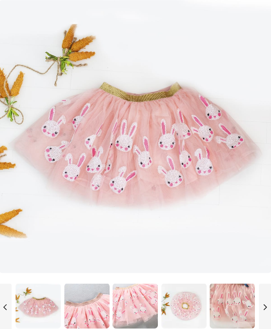Order Here—-> Cute Bunny Tulle Skirt for $9.99 (was $18.99) 2 days only.