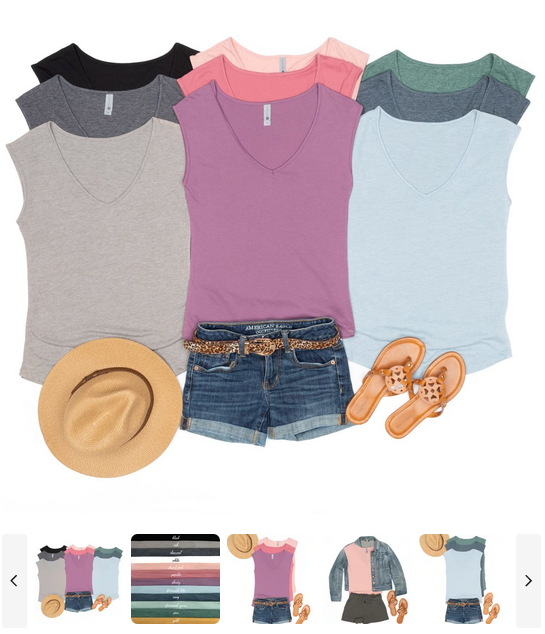 Spring Layering Sleeveless Tee for $15.99 (was $23.99) 3 days only.