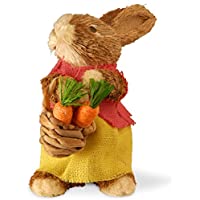 National Tree 9 Inch Brown Standing Rabbit with Burlap Skirt only $14.69