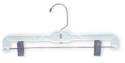 White 14" Pant/Skirt Hanger [ Bundle of 25 ]