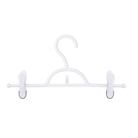 Honey-Can-Do HNGT01322 Soft Touch Skirt/Pant Hanger with Clips, Ideal for Lightweight Garments, 12-Pack