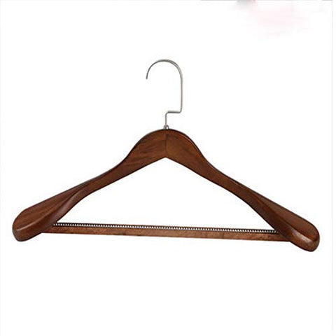Xyijia Hanger 3Pcs/Lot 39Cm/41Cm Wide Shoulder-Free Solid Wood Hangers Anti-Slip Multifunctional Adult Hanger