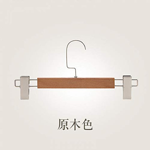 Xyijia Hanger Clothing Store Pants Grained Antiskid Underwear, Panty Hose Rack Trousers Clip Skirt Jacket, Wooden Clothes Hanger.