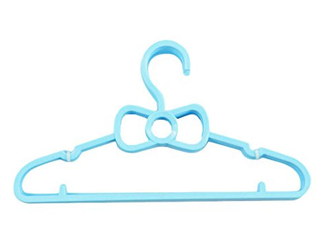 Kentop Kids Plastic Hangers Blue Bow-Knot Shape Baby?Toddler?Clothes, Pants, Skirt Hanger