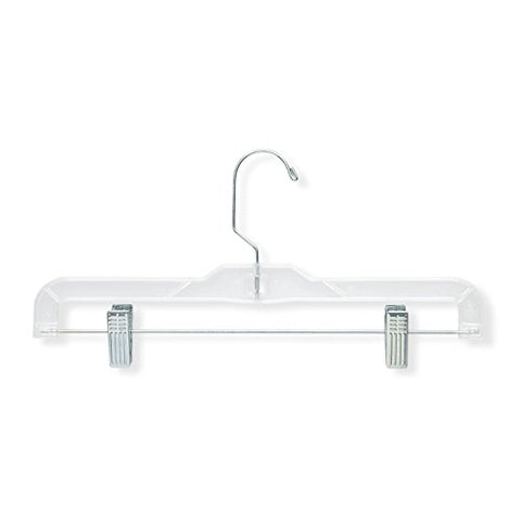 Honey-Can-Do HNG-01436 Clear Skirt and Pant Hangers, 6-Pack