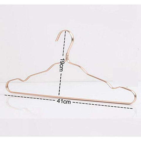 Xyijia Hanger 10Pcs/Lot 41Cm Aluminum Alloy Hanger Adult Clothing Rack, Stainless Steel Anti-Skid Coat Hanger