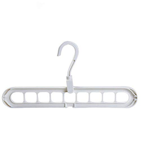 Ocamo Clothes Hanger Hook Multi-Function Clothes Drying Rack Storage Hanger for Wardrobe Outdoor Balcony White