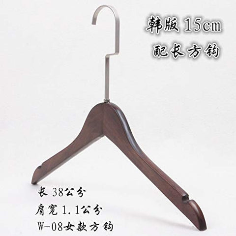Xyijia Hanger (10Pcs/ Lot Wooden Hangers Adult Clothing Store Anti-Skid Wooden Garments Trousers Racks with Long Hooks