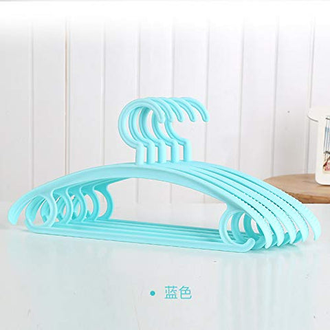 Xyijia Hanger Thickened Wide Shoulder Hanger Traceless Plastic Multi-Purpose Clothes Hanger Anti-Skid Children's Clothes Hook Clothes Support Clothes Hanger Household Use