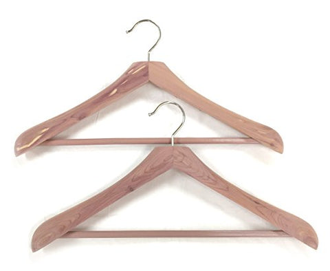 Cedar Elements Wide Coat and Suit Hangers - 2 Pack