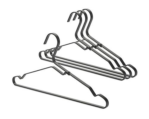 Brabantia Clothes Hangers, Aluminium, Black, Medium
