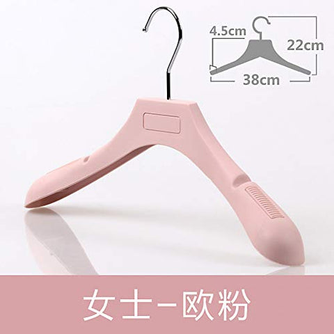 Xyijia Hanger Thickened Wide Shoulder Hanger Plastic Slip Proof Clothes Hanger Household Trousers Rack Clothing Shop Jacket