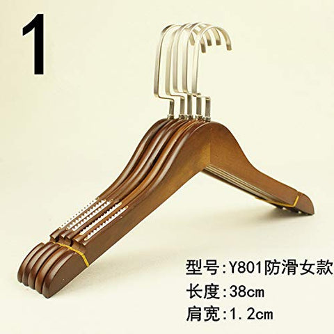 Xyijia Hanger (10Pcs/ Lot Wooden Hanger Non-Slip Men's Clothing Women's Clothing Clothes Rack Clothing Store Clothes Hanging Clothes Wooden Hanger Retro