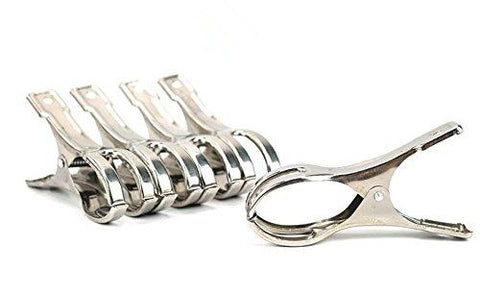 Tyro Big Size Anti-Wind Stainless Steel Clips, Metal Clips for Hanger (15 Pairs/Lot)