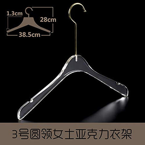 Xyijia Hanger Clothing Store Hanger Acrylic Hanger Transparent Crystal Traceless Clothes Support Wardrobe Pants Rack Adult Household
