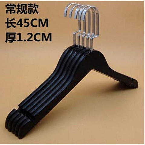 Xyijia Hanger 10Pcs/Lot 32/40/45Cm Black Solid Wood Clothes Rack for Men's and Women's Trousers Hanger Rack