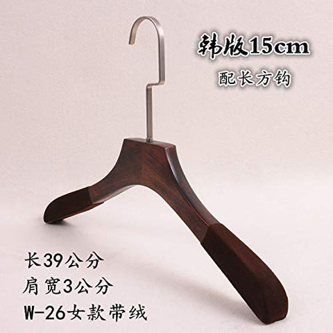 Xyijia Hanger (10Pcs/ Lot Wooden Hangers Adult Clothing Store Anti-Skid Wooden Garments Trousers Racks with Long Hooks