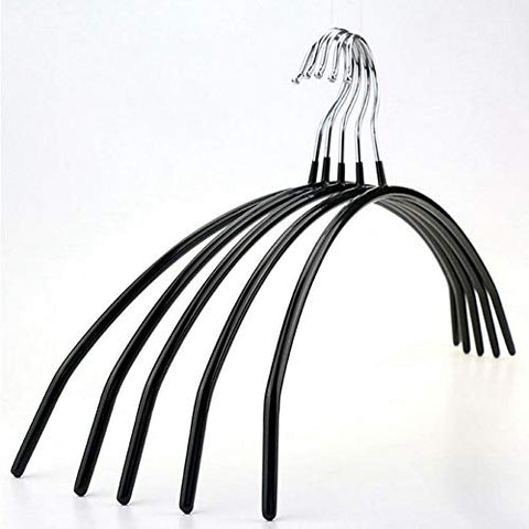 Xyijia Hanger (10 Pieces/Lot Half Moon Non Slip PVC Coated Metal Clothes Hangers, Space Saving Strong Hanger Coats Shirts