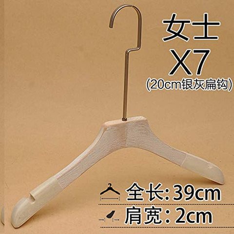 Xyijia Hanger (10Pcs/ Lot Wooden Hanger Antique Old White Washed White Retro Clothing Clothing Store Clothes Hanging Wooden Pants Rack