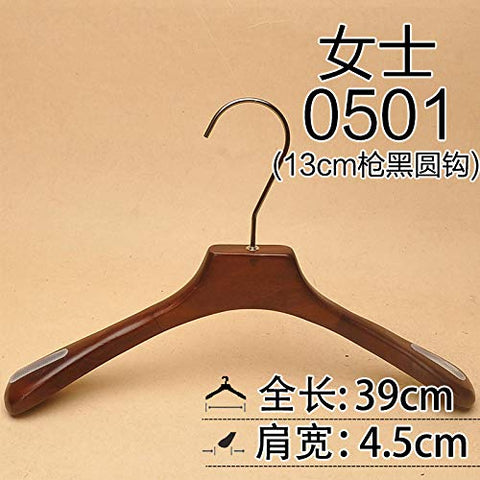Xyijia Hanger (5Pcs/ Lot Wooden Hanger Retro Coat Non-Slip Clothing Wood Wooden Clothes Rack Clothing Store Clothes Hanging Men and Women