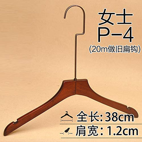 Xyijia Hanger (10Pcs/ Lot Wooden Hangers Clothing Store Adult Men and Women Retro Wood Hangers Wooden Hangers Anti-Skid Clothes Hanging