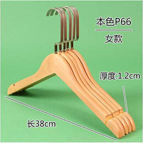 Xyijia Hanger 10Pcs 38Cm/44Cm Wooden Hanger Hotel Supplies Hangers for Clothes Rack Wood Coat Hanger