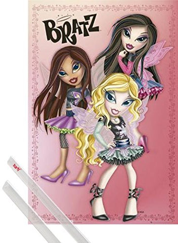 1art1 Poster + Hanger: Bratz Poster (36x24 inches) Pixies Skirt and 1 Set of Transparent Poster Hangers