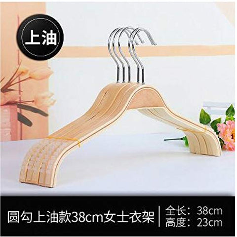 Xyijia Hanger 10Pcs Wood Adult Child Hanger Slip-Resistant Vintage Wooden Hanger Pants Clip Hangers for Clohtes Rack