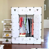 Great unicoo diy 20 cube organizer cube storage bookcase toy organizer storage cabinet wardrobe closet deeper cube white