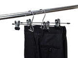 24 Quality Pants Hangers Heavy Duty Add-on Skirt/Slack Metal Hanger, Set of 24 (24)