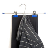 LOHAS Home 10-Pack Add-On Hangers Stackable Hangers Metal Pants Skirt Hangers with 2-Adjustable Clips