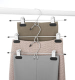 Whitmor Add on Skirt & Slack Hangers Chrome/Black (Set of 3)